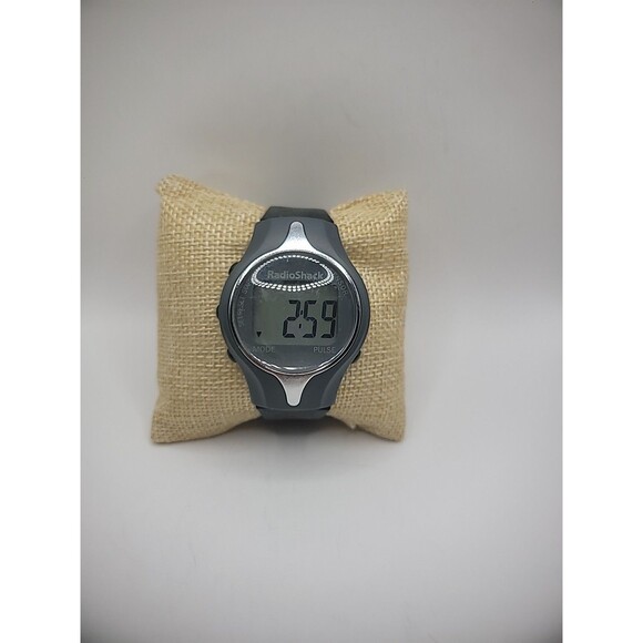 Vintage Wristwatch Watch Digital Gray 63-609 Pulse Watch Black Band New Battery main image 6